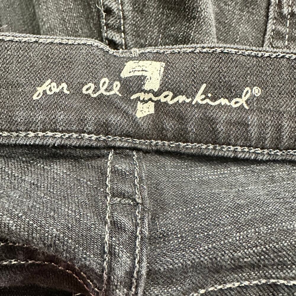 7 For All Mankind 7FAMK size 34 Relaxed Straight Leg Denim Jeans Black - Picture 11 of 11